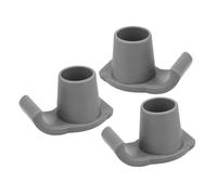 Toyvian 3pcs Heavy Duty Walker Ski Glides Replacement Feet Caps Slip Portable Glide Skis for Seniors Easy to Install for Ice Snow Mud Outdoor Surfaces