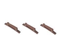 Toyvian 3pcs Height Adjustable Guitar Bridge for Electric Guitar Parts Replacement for Instrument Accessories and Practice Sessions