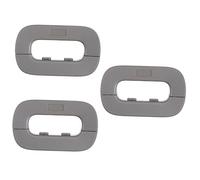 Toyvian 3pcs Home Refrigerator Door Lock Latch Boy Girl Safety Anti-Pinch Lock for Boy Girl Easy One-Hand No Tools Needed Grey Design for Fridge Freezer and Cabinets