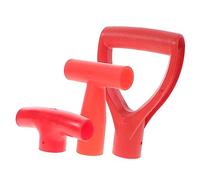 Toyvian 3pcs Household Spade Handles D Shaped Grip Durable Non Slip Ergonomic Design for Gardening Digging Tools Extension