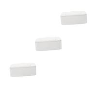 Toyvian 3pcs Household Wipes Dispenser Box Lid Compact Travel Wipes Case for Living Room Easy Access Tissue Holder Organizes Wet Makeup Remover Cloths White