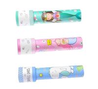 Toyvian 3Pcs Kaleidoscope Rotating Observation for Boys Fun Cognitive Plaything Random Style Kaleidoscopes for Imagination Color Recognition