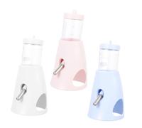 Toyvian 3pcs Leakproof Hamster Water Bottles with Stand Holder Rolling Bead Dispenser for Small Animals Like Chinchillas Rabbits Golden Hamsters Easy to Clean No-drip Feeder for Home and