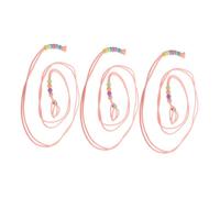 Toyvian 3pcs Lizard Harness Leash Portable Traction Rope for Bearded Dragons and Lizards Lightweight Comfortable Outdoor Adventure Gear with Enhanced Visibility