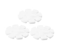 Toyvian 3pcs Magnetic Lab Stirrer Bars White Petal Shape Chemical Resistant Stirring Rods for Laboratory Mixing Efficient Silent Operation