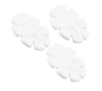 Toyvian 3pcs Magnetic Stirrer Bars Plastic Petal Shape White for Chemical Analysis Stir Plate Mixing and Automatic Stirring
