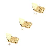 Toyvian 3pcs Mandolin Tailpiece Metal Triangle Enhance Tone Fast Volume Sustain Installable Guitar Mounting Screw