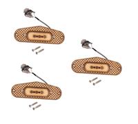 Toyvian 3pcs Maple Wood String Pickups for Cigar Box Guitar Maple Construction for Acoustic and Electric Sound Enhancement