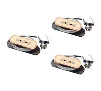 Toyvian 3pcs Maple Wood Three-string Soundhole Pickup Magnet Construction Lightweight Design for Cigar Box Guitars Replacement Accessory for Musicians