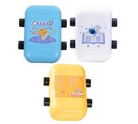 Toyvian 3Pcs Math Roller Stamps for Learning Addition Subtraction Multiplication Division Wear-Resistant Plastic Math Stampers with Clear Reusable Ink Automatic Oil Discharge for Classroom