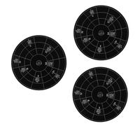 Toyvian 3pcs Melody Tool Chord Wheel Aluminum Alloy Music Theory Aid for Guitar and Piano Portable and Practical Accessory for Understanding Chords and Notes Keys