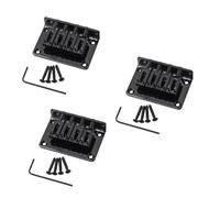 Toyvian 3pcs Metal Bass Bridge Vintage Style Guitar Bridge Screws and Wrench String