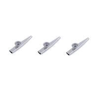 Toyvian 3pcs Metal Kazoo Ukelele and Guitar Buddy Aluminum 4.7 Inch Membrane Voice Enhancer