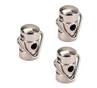 Toyvian 3pcs Metal Strap Locks for Banjo Guitar Acoustic Guitar Strap Lock Button Clips Large Hook Button Easy Mounting