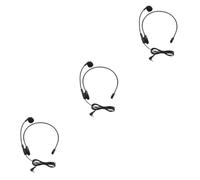 Toyvian 3pcs Microphone Headset Ear Microphone for Speaking Lecture Wearable Teacher Stage
