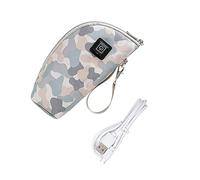 Toyvian 3pcs Milk Bottle Warmer USB Heating Cover for Feeding for Shower Home Use Random Color