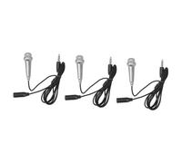Toyvian 3pcs Mini Tiny Microphones Portable Vocal Recording Microphone for Singing Small Mic for Phone Compatible Laptop and Tablet