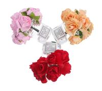 Toyvian 3pcs Miniature Glass Vase Nordic Style Dollhouse Accessories Small Transparent Flower Pots for Tiny Houses Decor Sturdy Glass Construction Proportion for Realistic Dollhouse Garden