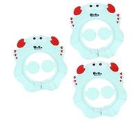 Toyvian 3pcs Multifunctional Bath Shampoo Shower Visor Hat Hair Washing Cap Ear Protector for Boys and Girls for Haircuts and Bathing and Practical Design for Fun