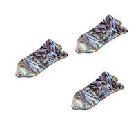 Toyvian 3pcs Natural Abalone Shell Truss Rod Cover with Easy to Install Replacement for Epip Electric Guitars Thickness Style for Guitar Truss Rod