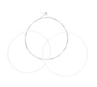 Toyvian 3pcs Nylon Balalaika Strings Replacement for Musical Instruments with Fine Workmanship and Rich Resonance, White Colour, 101cm Length Suitable for Classical Balalaika Players