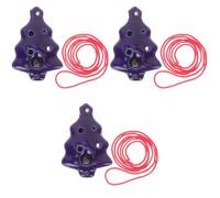 Toyvian 3pcs Ocarina Xmas Tree Design Key for Beginners Portable Wind Instrument for Boys and Girls and Music Lovers Great for Travel and Souvenirs