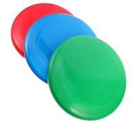 Toyvian 3pcs Outdoor Flying Disc Lightweight Competition Plastic Discs for Picnic Games Beach Backyard Family Fun Team Building Sports
