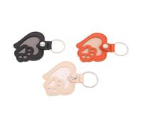 Toyvian 3pcs Pet Hair Memorial Keychain Set, Pu Leather Portable Keepsake with Heart and Paw Shapes, Refillable Dog Hair Collector for Lasting Remembrance and Sharing Your Love for Pets