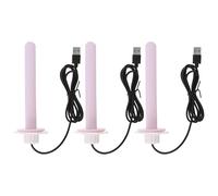 Toyvian 3pcs Plastic Bird Perches Heated Stand Perch for Parrot and Pigeon with Constant Temperature and Even Heat Distribution, 6.48 Inch USB Heating Pad for Winter Bird Cage Use