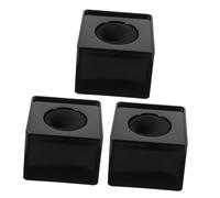 Toyvian 3pcs Plastic Microphone Logo Flags Lightweight Square Mic Flag Station for Hosting Interviews and Presentations