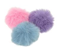 Toyvian 3pcs Plush Microphone Windscreens with Clip-on Design for Lavalier Lapel Mic 0.5-1.2cm, Lightweight Wind Mufflers for Podcasting, Speeches and Outdoor Interviews