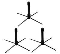 Toyvian 3pcs Portable Folding Clarinet Stand Instrument Holder Flute Display Rack for Music Practice Desktop Flute Storage Stand Support for Boys and Girls Instruments
