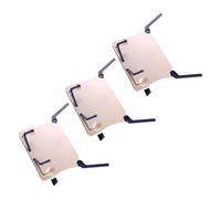 Toyvian 3pcs Portable Folding Music Stand, Small Fold-up Desktop Book Holder for Sheet Music, Textbooks, Cookbooks - Lightweight Tabletop Piano Bookstand for Home, School, Orchestra Use