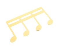 Toyvian 3pcs Portable Metal Sheet Music Clip Music Score Page Holder for Pianists Guitarists and Musicians Convenient Reading Aid Recipes and Magazines