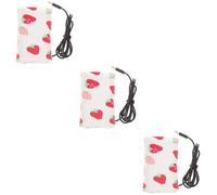 Toyvian 3pcs Portable USB Milk Warmer Travel Bottle Warming Bag Insulated for Breastmilk for Car Journeys and Outdoor Use