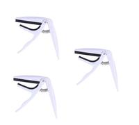 Toyvian 3pcs Professional Boys and Girls Ukulele Capo Acoustic Guitar Tuner Zinc Alloy Clip for Ukulele and Guitar