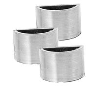 Toyvian 3pcs Professional Cello Accessories Copper Half Circle Ferrules Easy to Use Repair Part for Cello Bow Instrument Maintenance