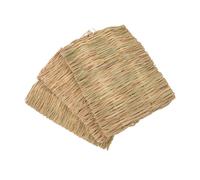 Toyvian 3pcs Rabbit Grass Mat Natural Hay Bed for Grass Bunny Rabbit Nest Bed Straw