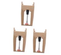 Toyvian 3pcs Record Player Stylus Cartridge Replacement Needles for Turntable Aluminum Rod Gold
