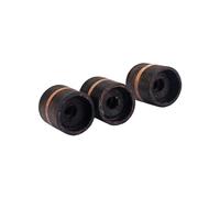 Toyvian 3pcs Rosewood Control Knobs for Electric Guitar and Bass, Fits Split Shaft and Concentric Potentiometer Shafts, Suitable for Effect Pedals and Amplifiers