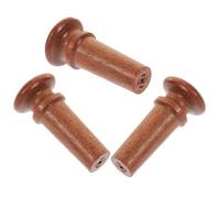 Toyvian 3pcs Rosewood Violin Tailpin End Pins 4/4-4/3 Size Violin Bridge Pegs Musical Instrument Accessories with Fish Eye Inlay for String Instrument Repair