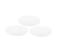 Toyvian 3pcs Round Acrylic Lamp Shade Diffuser White 6.5" Diameter 1mm Thick Light Diffusion Panel for Pendant Lights Living Rooms
