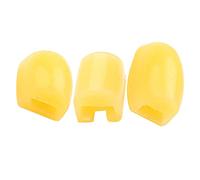 Toyvian 3pcs Saxophone Key Covers Yellow Silicone Saxophone Thumb Rest Cushion Side Key Covers Accessories