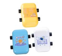 Toyvian 3Pcs Self-Inking Math Roller Stamps for Plastic Addition Subtraction Multiplication Division Teaching Stamps Ergonomic Design for Easy Math Practice and Classroom Use