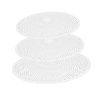 Toyvian 3pcs Silent Cymbals Drum Kit Low Volume Cymbal Mute for Jazz Practice Home Studio Use