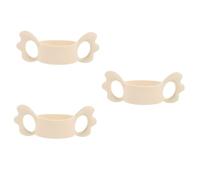 Toyvian 3pcs Silicone Milk Bottle Handle for Newborns and Toddlers Portable Non-Slip Grip Design Fits Standard Bottles Adorable Wing Shape for Easy Feeding Milky