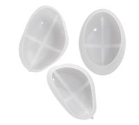 Toyvian 3Pcs Silicone Rock Molds Pebble Resin Casting Moulds for DIY Jewelry Candle Soap Plaster Concrete Art with Small, Medium, Large Sizes