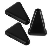 Toyvian 3pcs Silicone Tuning Fork Secure Base: Shock-Absorbing Triangle Stands For Protection - Tuning Forks Secure Holder Block
