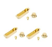 Toyvian 3pcs Single Coil Pickup Covers Knobs Tip Set for St Replacement Guitar Pickup Covers for Volume Tone Control and Guitar Way