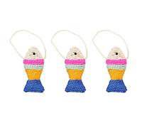 Toyvian 3pcs Sisal Cat Scratching Fish Shape Kitten Claw Grinding Pet Playing for Indoor Cats Random Color